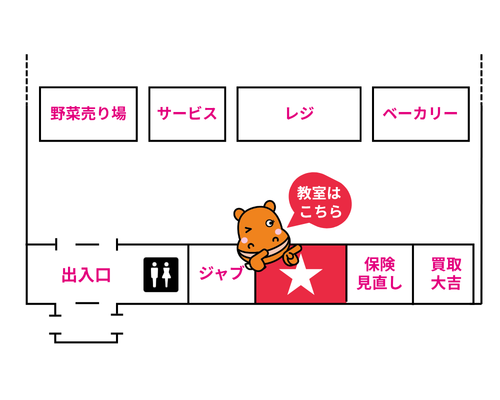 遠鉄ストアフードワン南浅田教室のアクセスマップ